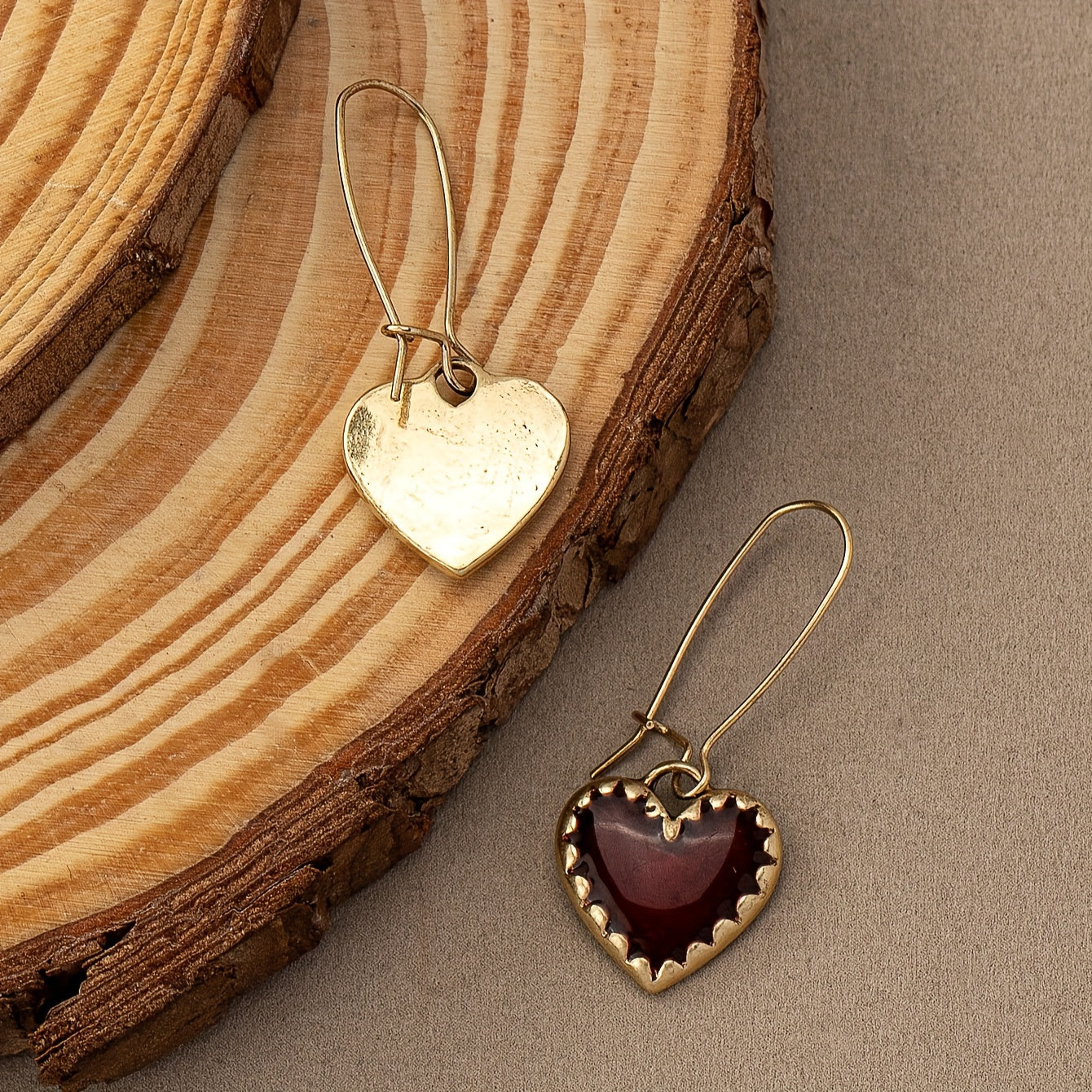 Valentine's Day Vintage Bohemian Red Drip Love Earrings