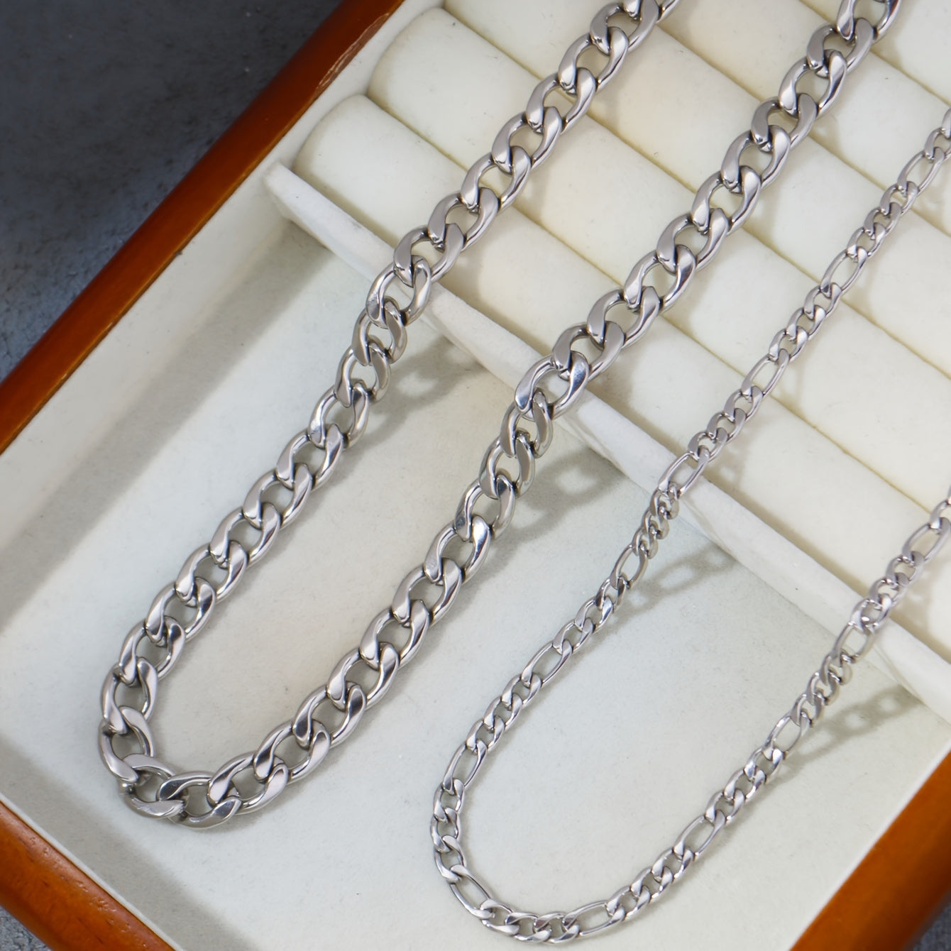 Punk Fashion Stainless Steel Thick Chain Layered Necklace Neutral Jewelry Heavy Metal Jewelry