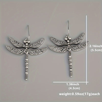 Dragonfly Earrings - Large - Silver