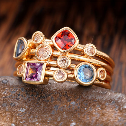 A beautiful ring set with sparkling gems symbolizes beauty and speciality, making a perfect anniversary/birthday gift for your loved one