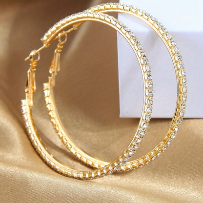 Simple luxury exaggerated round earrings ring earrings