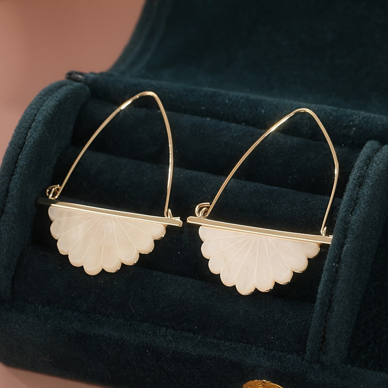 Vintage Bohemian Faux Pearl Pendant Earrings, Art Deco Bridal Wedding Earrings, Modern Bridesmaid Gifts