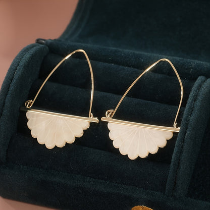 Vintage Bohemian Faux Pearl Pendant Earrings, Art Deco Bridal Wedding Earrings, Modern Bridesmaid Gifts