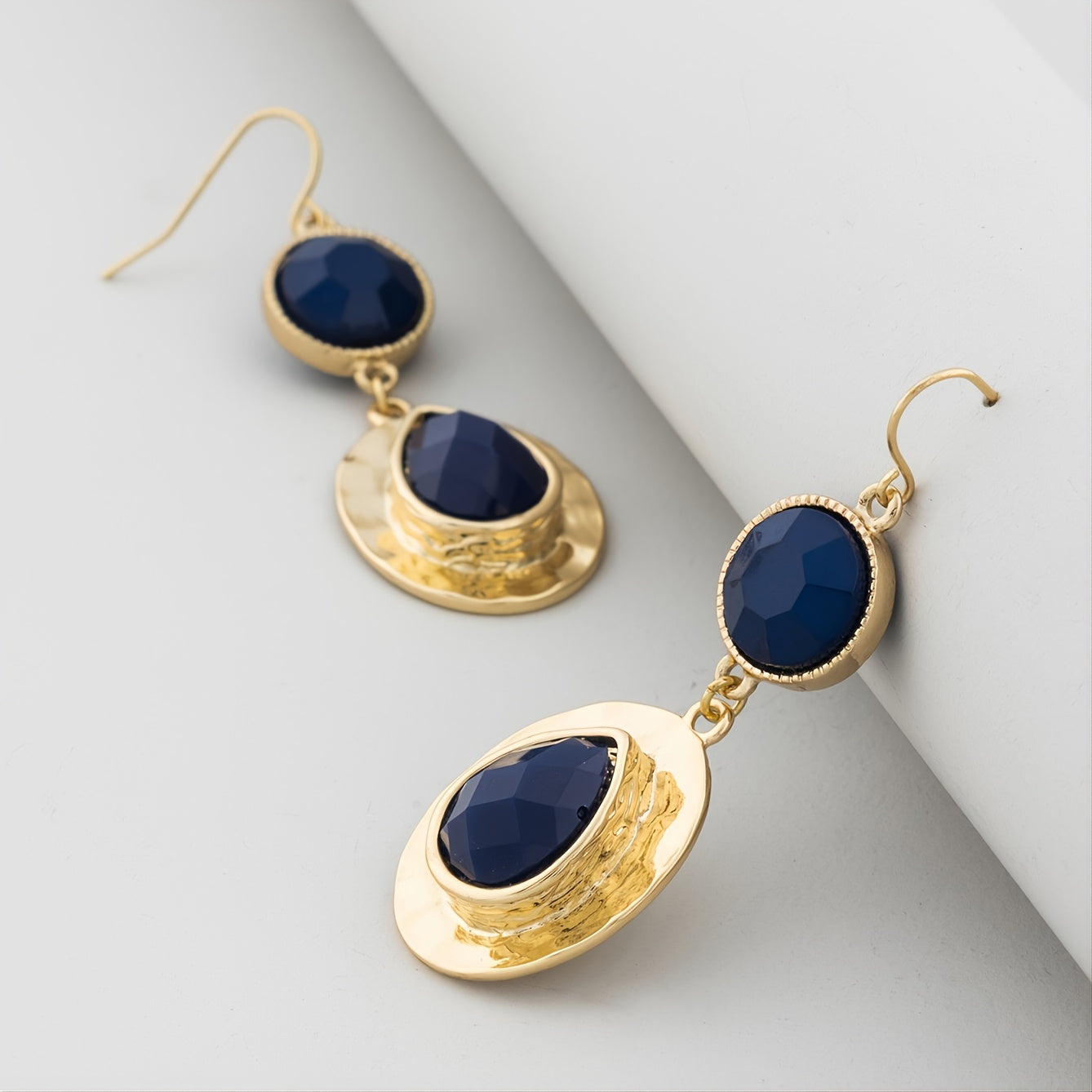 Fashion Blue Water Drop Earrings Women's Accessories 2023 New Products