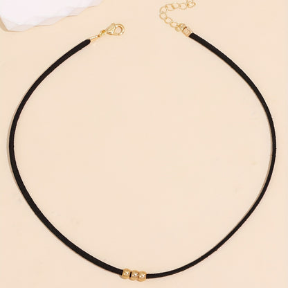 Classical style copper bead decorative necklace, ladies party jewelry gift, neck jewelry gift