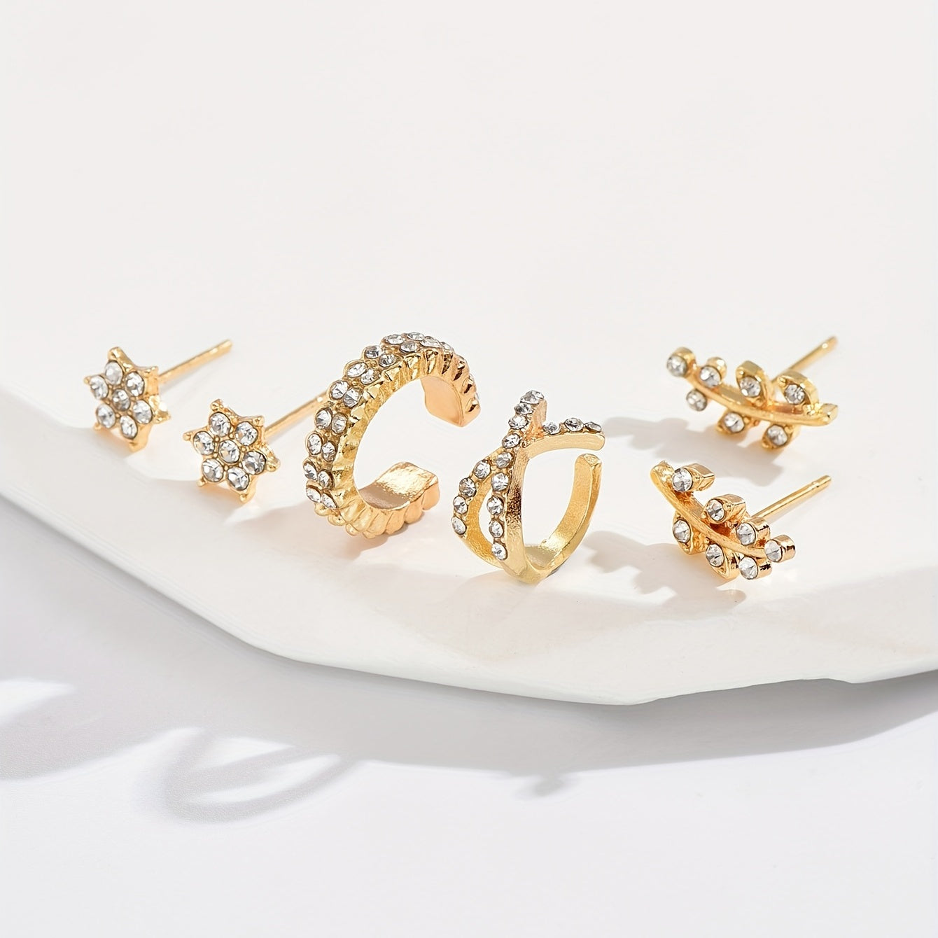 6-Piece Personalized Bohemian Crystal Mosaic Earrings Party Jewelry Gift