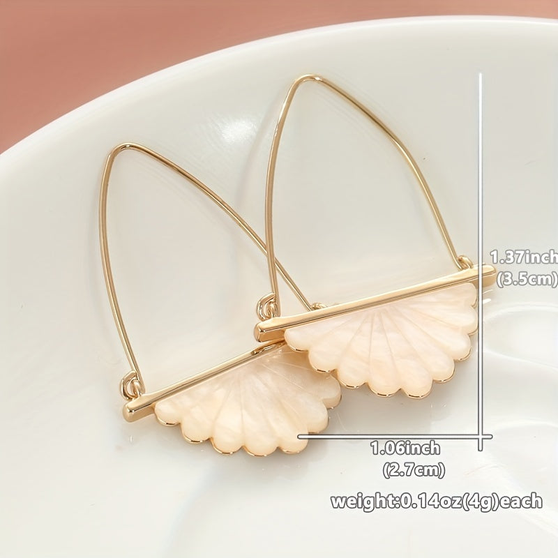 Vintage Bohemian Faux Pearl Pendant Earrings, Art Deco Bridal Wedding Earrings, Modern Bridesmaid Gifts