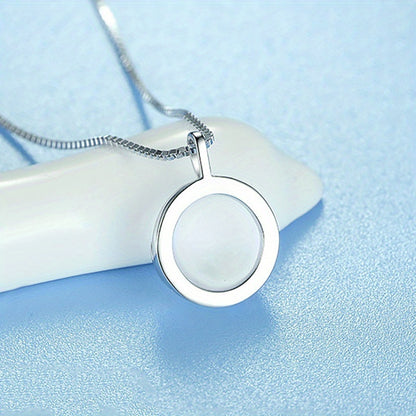 925 Silver Plated Moonstone Antlers Pendant Necklace Ladies Romantic Wedding Jewelry Gift