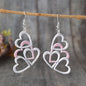 Hollow design pendant earrings cute elegant style acrylic jewelry cute Valentine's Day gift for lovers