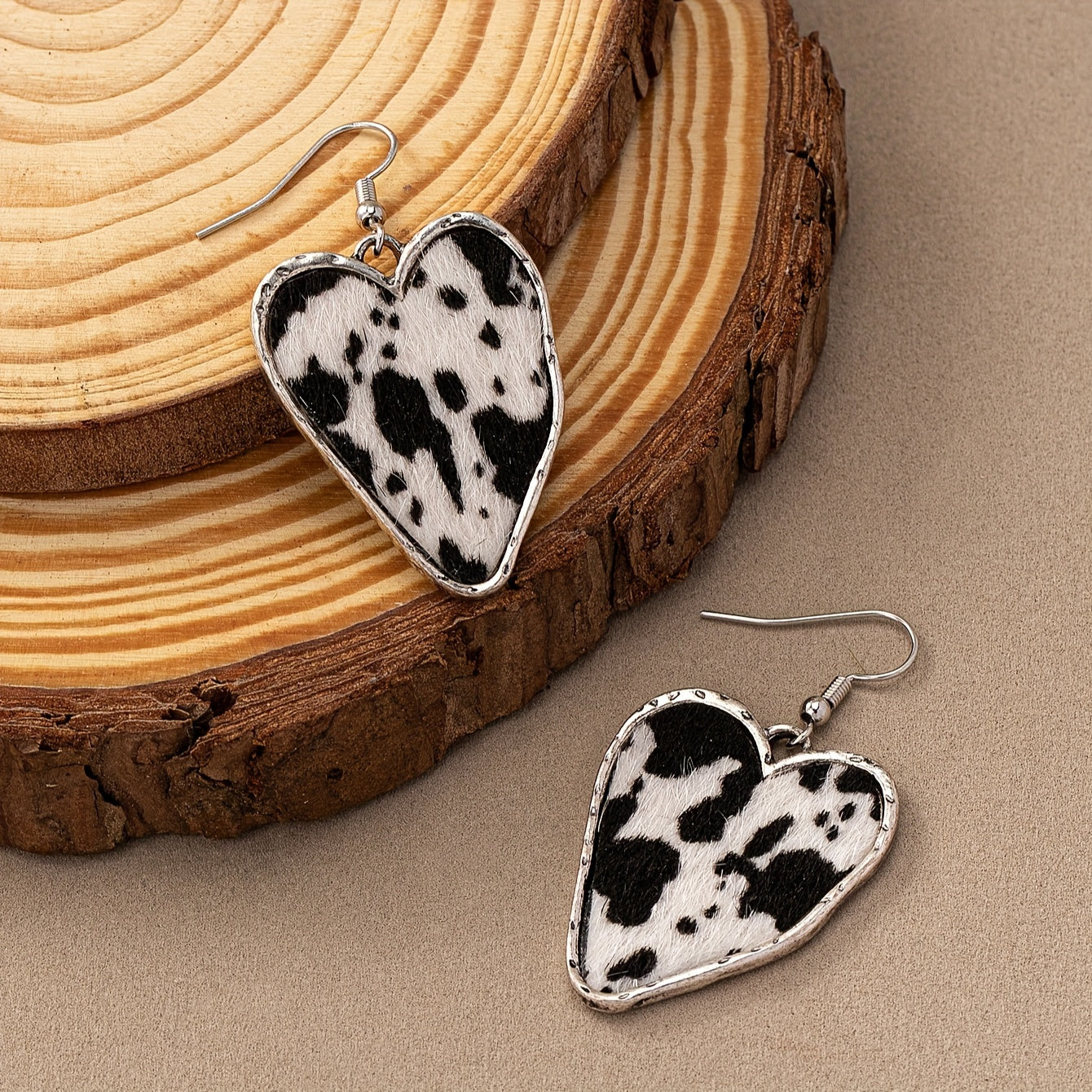 Red Irregular Heart Design Drop Earrings Elegant Bohemian Zinc Alloy Jewelry Fashion Women's Earrings