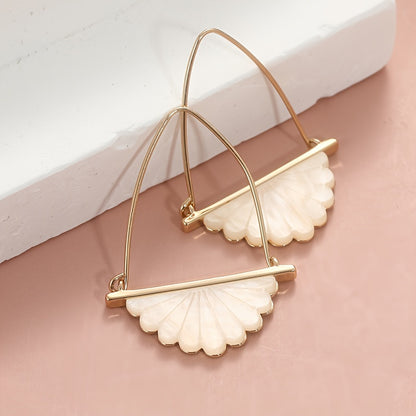 Vintage Bohemian Faux Pearl Pendant Earrings, Art Deco Bridal Wedding Earrings, Modern Bridesmaid Gifts