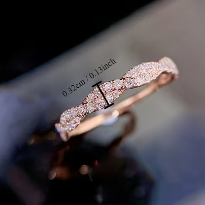 Tungsten carbon silver plated ring, April birthstone, copper bottom, simple and elegant design, suitable for daily wear and parties