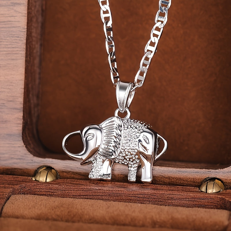 Elegant animal-themed copper pendant necklace: perfect for everyday wear and holiday parties.