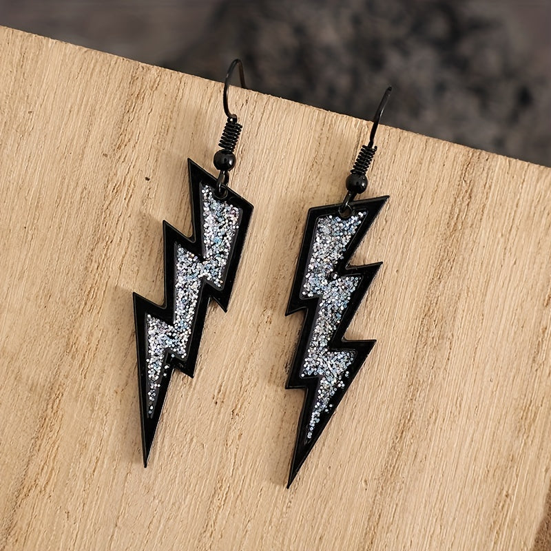 Retro pendant earrings decorated with sequins, zinc alloy jewelry, creative and personalized Women's gifts