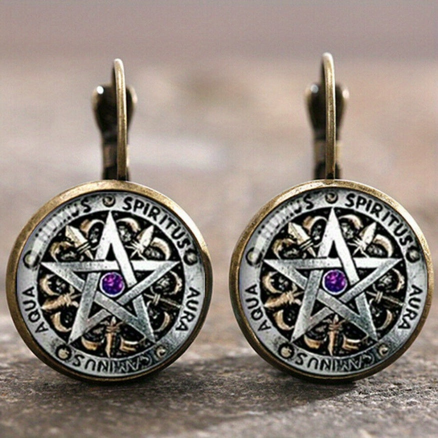 Vintage dragon design drop ear earrings, silver galvanized alloy, glass inlay, iron ear needles, daily wear fashion jewelry, suitable for all seasons