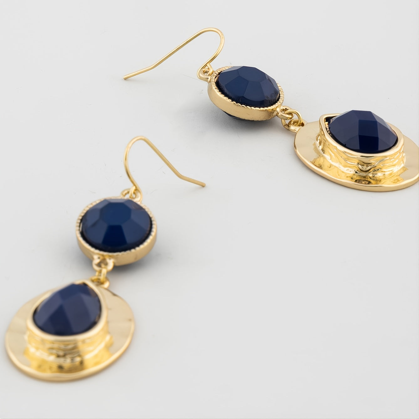 Fashion Blue Water Drop Earrings Women's Accessories 2023 New Products